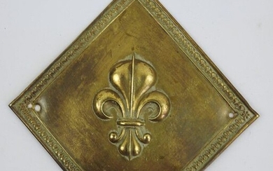 FRANCE. Rare diamond shako plate of the royal...