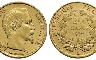 FRANCIA . Luigi Napoleone (1852) . 20 Franchi. 1852 A...