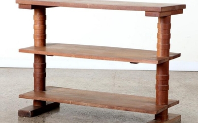 FRENCH OAK SERVING TABLE BY MAURICE DUFRENE C1950