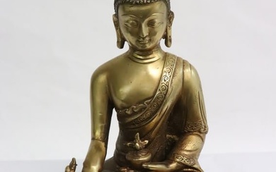Fine gilt bronze sculpture of deity
