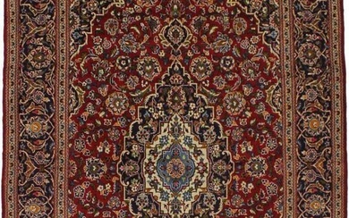 Floral Traditional Red Vintage 7X11 Hand Knotted Oriental Rug Room Decor Carpet
