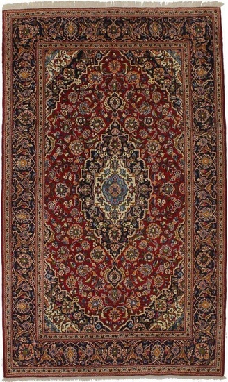 Floral Traditional Red Vintage 7X11 Hand Knotted Oriental Rug Room Decor Carpet
