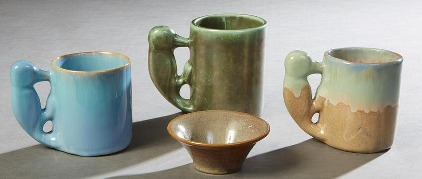 Four Pieces of Shearwater Pottery, 21st c., consisting