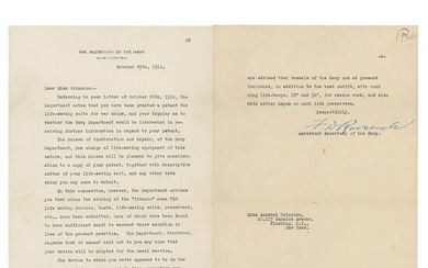 Franklin D. Roosevelt Typed Letter Signed