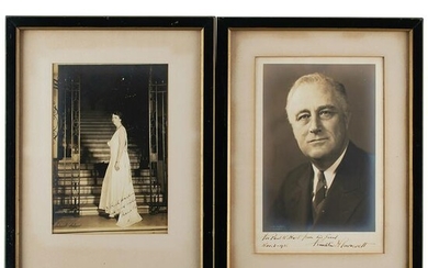 Franklin and Eleanor Roosevelt Signed Photographs