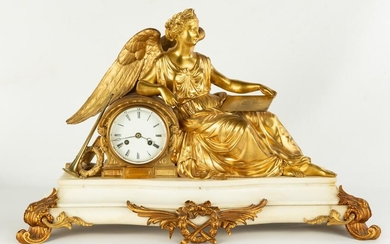 French Gilt Bronze Clock