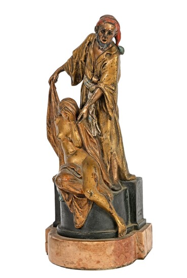 G. LICHTENBERG (XX) Marchand d’esclave, 1922 Bronze de Vienne Signé et daté "G. Lichtenberg 1922"...