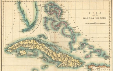 "Geographical, Statistical, and Historical Map of Cuba and the Bahama Islands", Carey & Lea