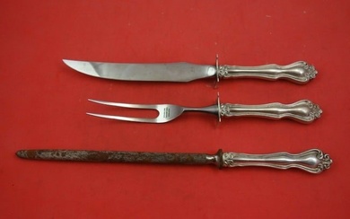 George and Martha by Westmorland Sterling Silver Steak Carving Set 3pc HH WS