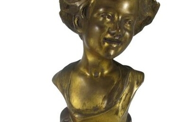 Giovani DE MARTINO (1870-1938) bronze bust