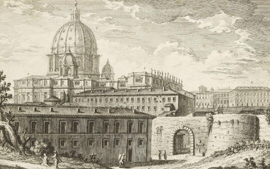Giuseppe Vasi, Italian 1710-1782- Porta Cavalleggieri ot Posterula; etching, from...