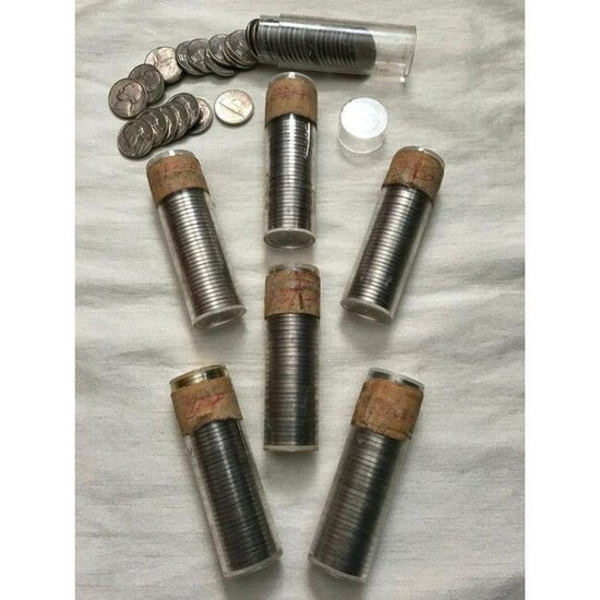 Group of 1960's Jefferson Nickels, Safe Rolls