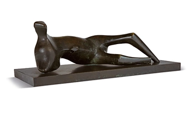 HENRY MOORE (1898-1986) Working Model for Thin Reclining Figure