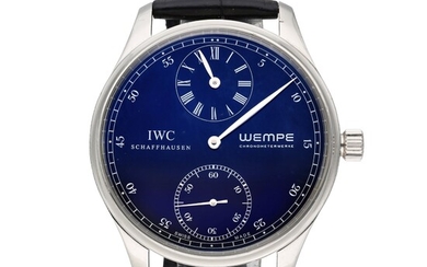 IWC Reference IW544302 Portuguese Regulateur Wempe Edition | A limited edition platinum regulateur wristwatch, Circa 2005