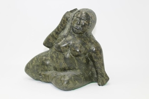 Inuit Carved Stone Nude Figure