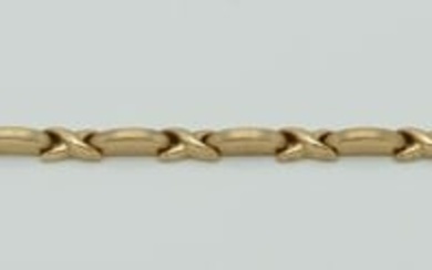 Italian 14k Gold X- Link Bracelet