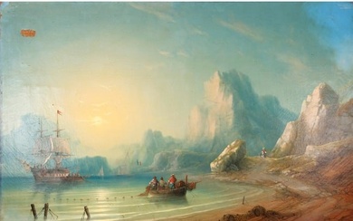 Ivan Konstantinovich Aivazovsky, Feodosiya 1817 - 1900 Feodosiya, circle of, On the coast