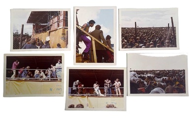 JIMI HENDRIX - 1970 FEHMARN LOVE & PEACE FESTIVAL PHOTOGRAPHS WITH COPYRIGHT.