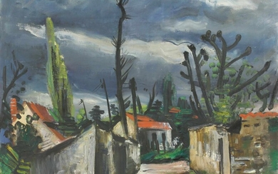 Jacobi, Rudolf, Landschaft mit Regenwolken. 1920er Jahre
