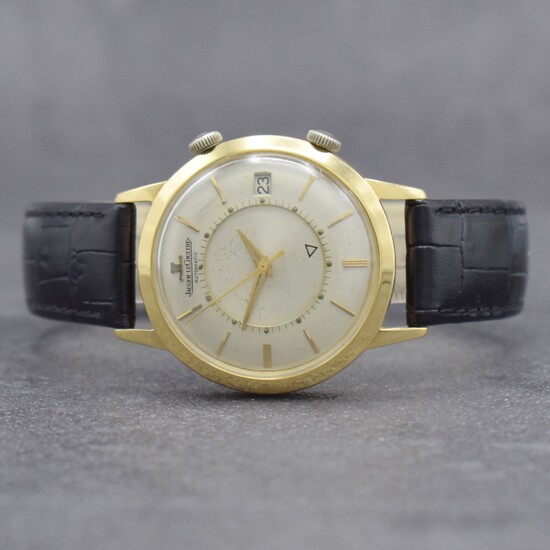 Jaeger-LeCoultre Memovox rare 18k yellow gold gents wristwatch...