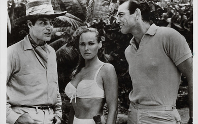 James Bond Ursula Andress and Sean Connery During the Filming...