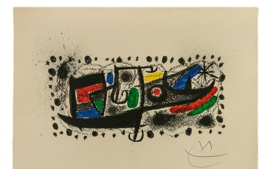 Joan Miro 1893-1983 Signed LE Catalonia Lithograph