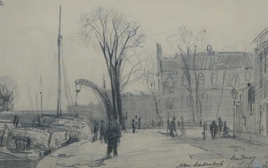 Johan Hendrik van Mastenbroek (1875-1945), View of The Hague near the Rijswijkseplein,...