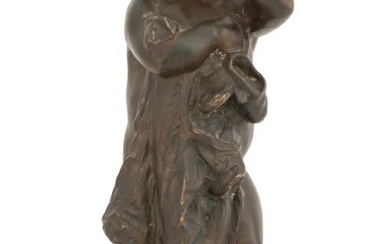 Juan Clara Ayats (Spanish, 1875-1958), Bronze Sculpture of a Child