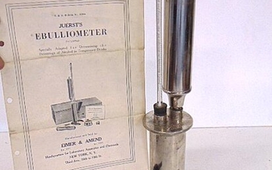 Juerst's Ebulliometer, Eimer & Amend New York, with