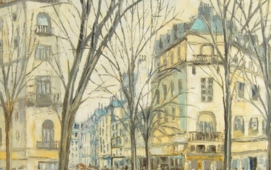 L.G. Thomas, British, mid/late-20th century- A square in Paris, 1970; oil on canvas, signed and dated lower right, 56 x 46 cm: H Cano, European school, 20th century- Matador; oil on canvasboard, signed lower right, 54 x 38 cm: American School...