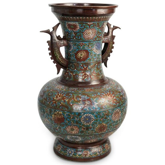 Large Chinese Cloisonne Vase