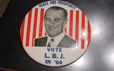 Large Political Button L.B.J.