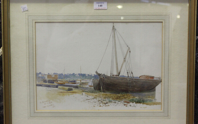 Leeson Rowbotham - 'At Bembridge, Isle of Wight', watercolour, signed, titled and dated 19