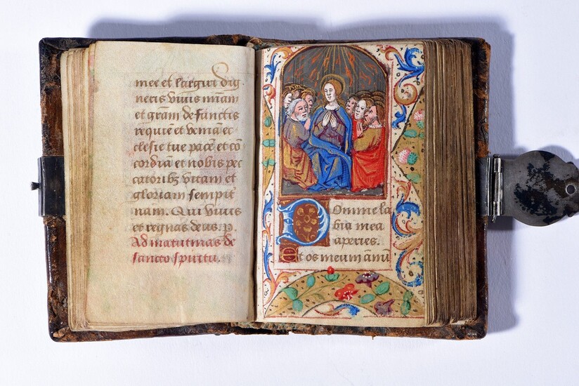 Les Heures à l’usage de Rome, Manuscrit sur parchemin, Paris, fin XVème. ff 80 x...