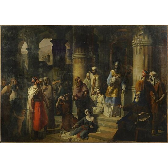 Lombard painter Italy, mid 19th century 235x335 cm.