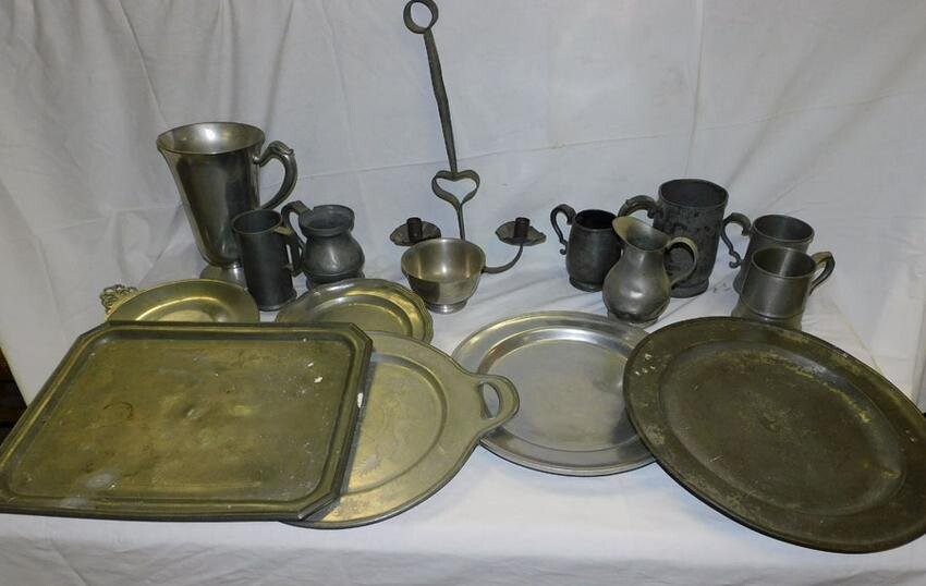 Lot Pewter Items