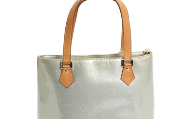 Louis Vuitton A monogram vernis bag of grey patent leather with two...