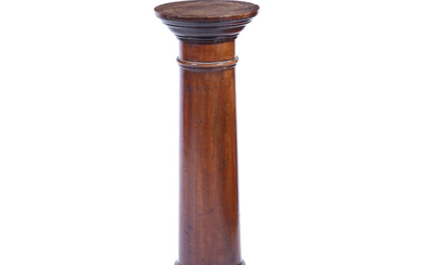Mahogany pedestal column