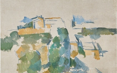 Maisons parmi les arbres | 《樹林中的房子》, Paul Cézanne