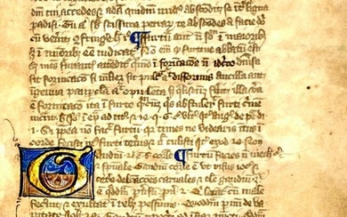 Manuscript book of homiles circa 1400