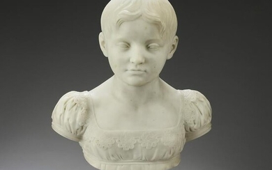 Marble bust of a child, marked Hardenberg, ca 1820