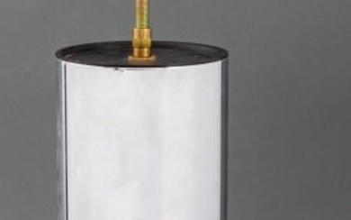 Mid-Century Modern Chrome Cylinder Table Lamp
