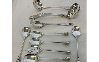 Mixed lot of silver - Kings pattern ladle by George Angel, L...
