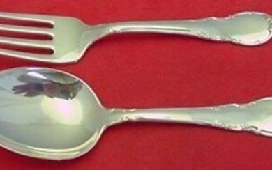 Modern Victorian by Lunt Sterling Silver Baby Set 2pc 4 1/4"