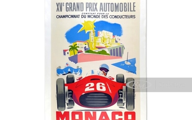 Monaco XV Grand Prix Automobile by J. Ramel, 1957