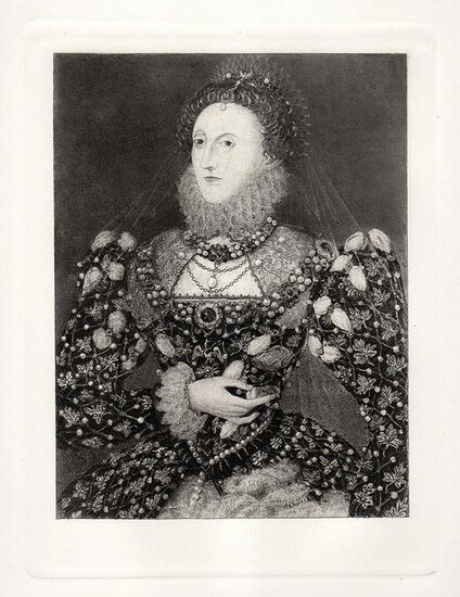 Nicholas Hilliard Queen Elizabeth 1883 Print