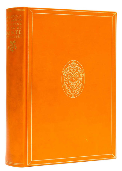 Nonesuch Press.- Dante Alighieri. La Divina Commedia , limited edition, plates after Botticelli, original orange vellum, Nonesuch Press, 1928.