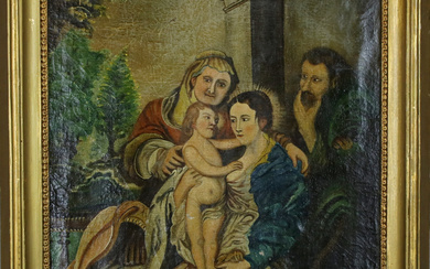 OIDENTIFIERAD KONSTNÄR. An oil on canvas, Mary and the baby Jesus, possibly Germany, 17th/19th century.