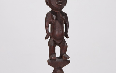 Oceanic Nauru wood female figure