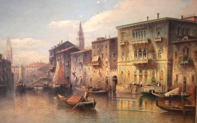 Oil On Canvas Painting "One of Venice" by C. Carlo. AW